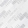 Abani 2X6 White Honed Encaustic Pattern Subway Tile