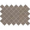 Artisan Taupe Arabesque Glossy Ceramic Tile
