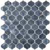 Blue Shimmer Arabesque 8mm Glossy Glass Mosaic Tile-1