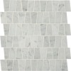 Carrara White Trapezoid Pattern Polished Mosaic