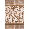 Chiaro Brick 12X12 Tumbled Travertine Mesh-Mounted Mosaic Tile