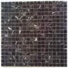 China Black With Vein Polished Marble Mosaic