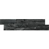 Glacial Black 6X24 3D Honed Ledger Panel