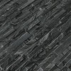 Glacial Black 6X24 3D Honed Ledger Panel