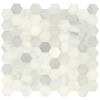 Greecian White 3x3 Polished Hexagon Mosaic