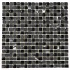 China Black 5/8x5/8 Steel Blend Mosaic