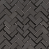 Metallic Gray 2x4x8 Herringbone Mosaic TIle