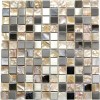 Odyssey Perla 1x1 Shell Mix Stainless Steel Mosaic