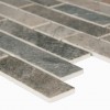 Stonella Interlocking 12X12 6mm Glossy Glass Mosaic Tile-3
