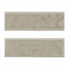 Urbano Warm Concrete 4X12 Glossy Ceramic Bullnose Tile