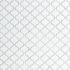 White Arabesque 6mm Glossy Porcelain Mosaic Tile-2