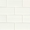 White Hudson Glossy 3X6 Subway Tile