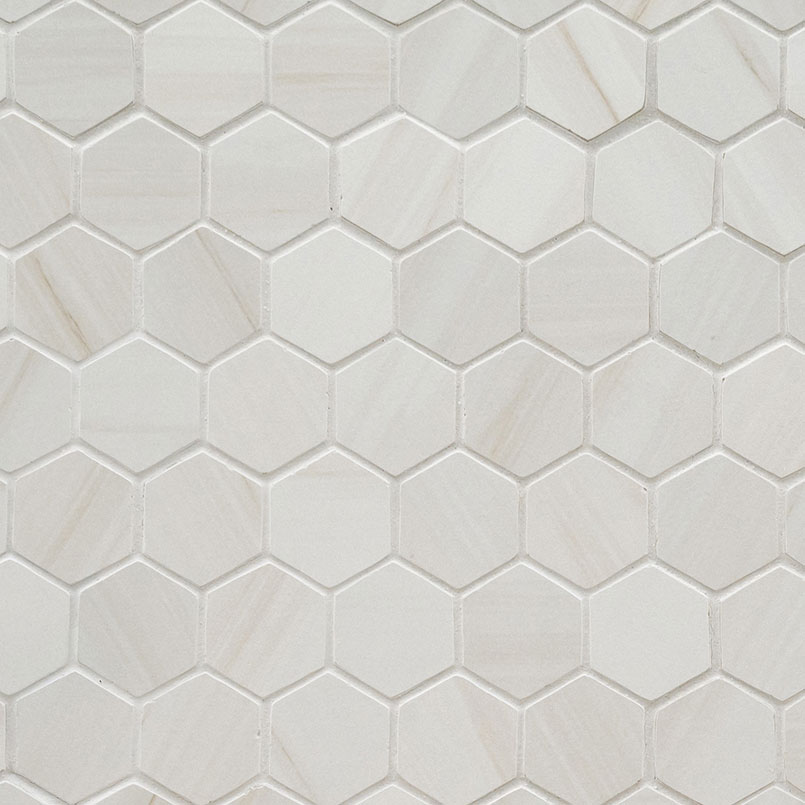 Eden Dolomite 2X2 Hexagon Matte Porcelain Mosaic