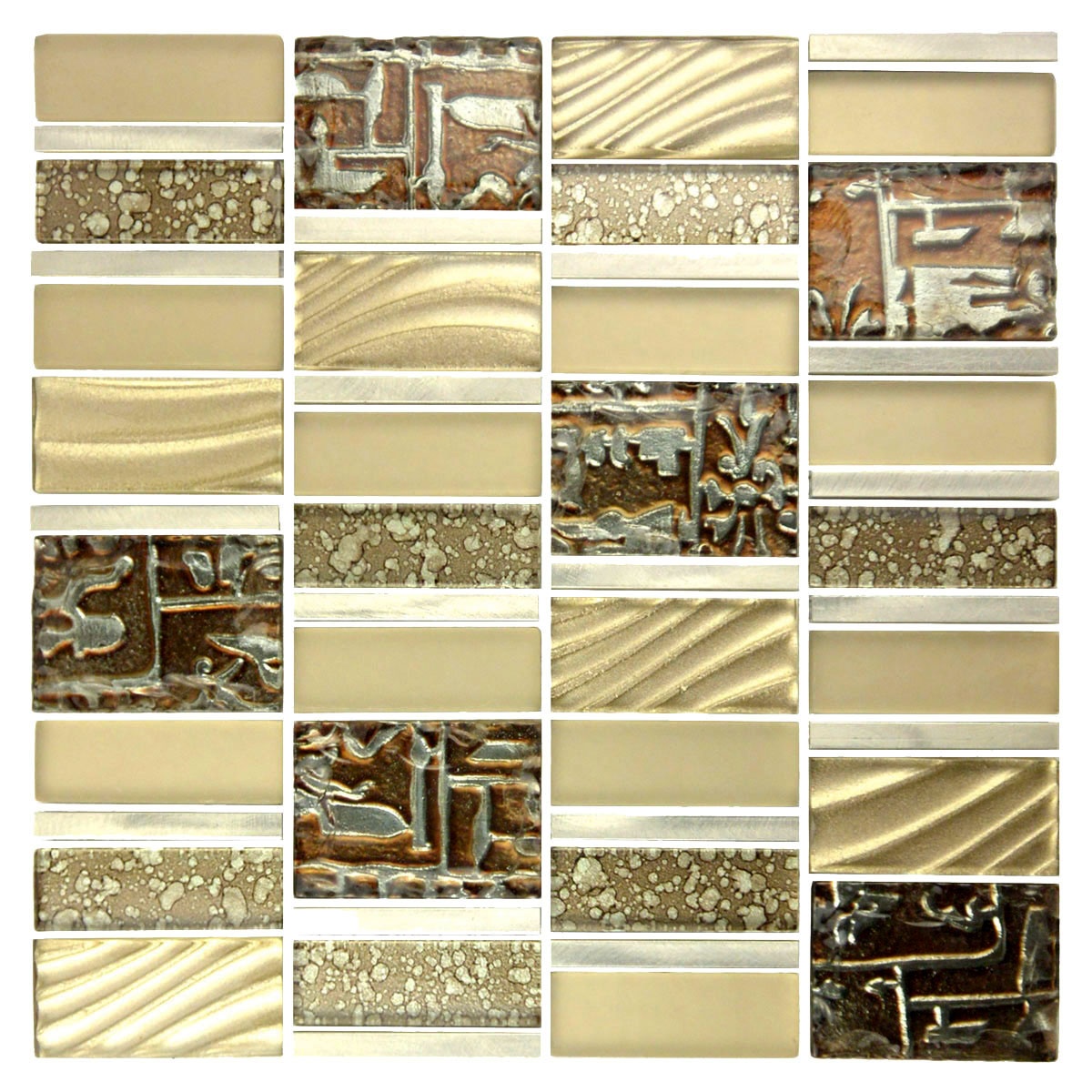 Golden Expression 12x12 Glossy Imperial Collection Mosaic