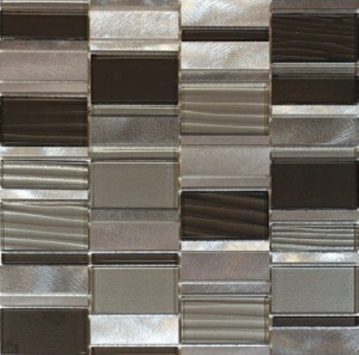 Grey Patch 12x12 Block Stack Blend Mosaic