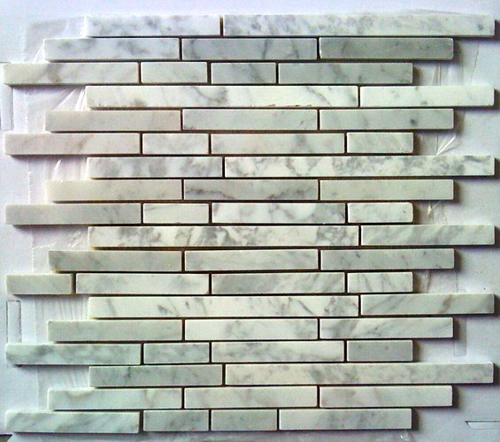 Arabescato Carrara Maze Interlocking 12x12 Mosaic