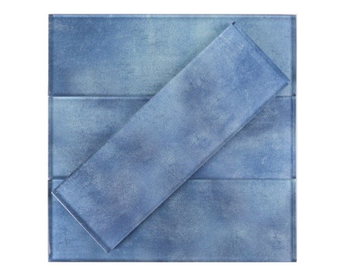 Medium Blue 3x9 Glass Subway Tile 