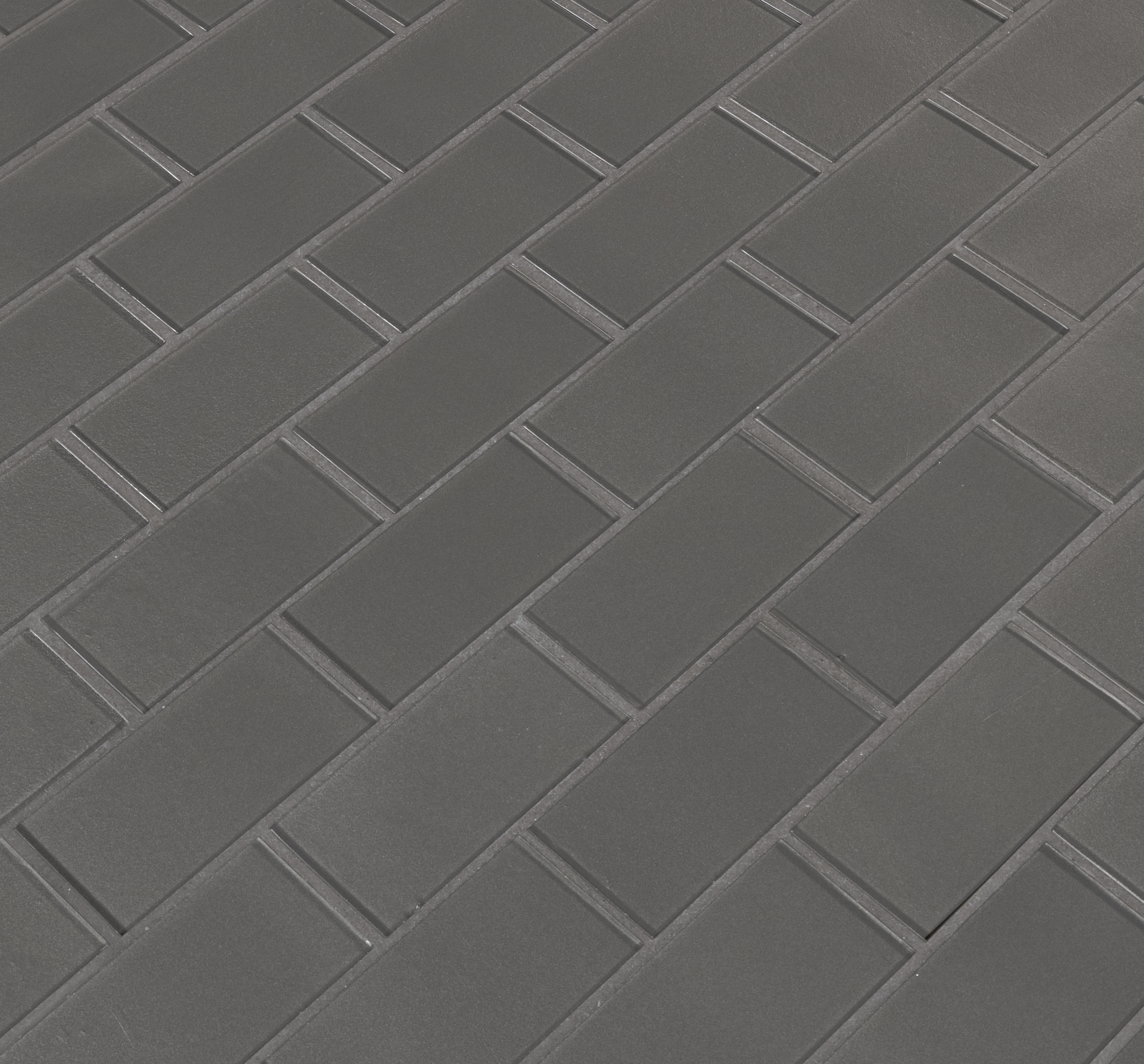 Metallic Gray 2x4x8mm Glossy Glass Subway Tile-2