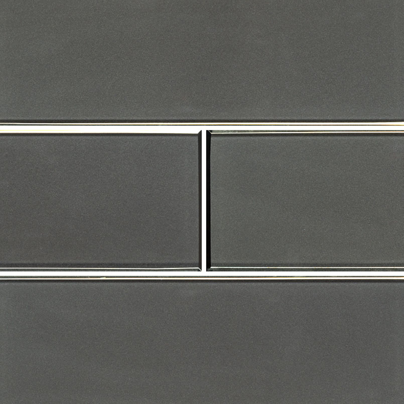 Metallic Gray 4x12 Glossy Glass Subway Tile