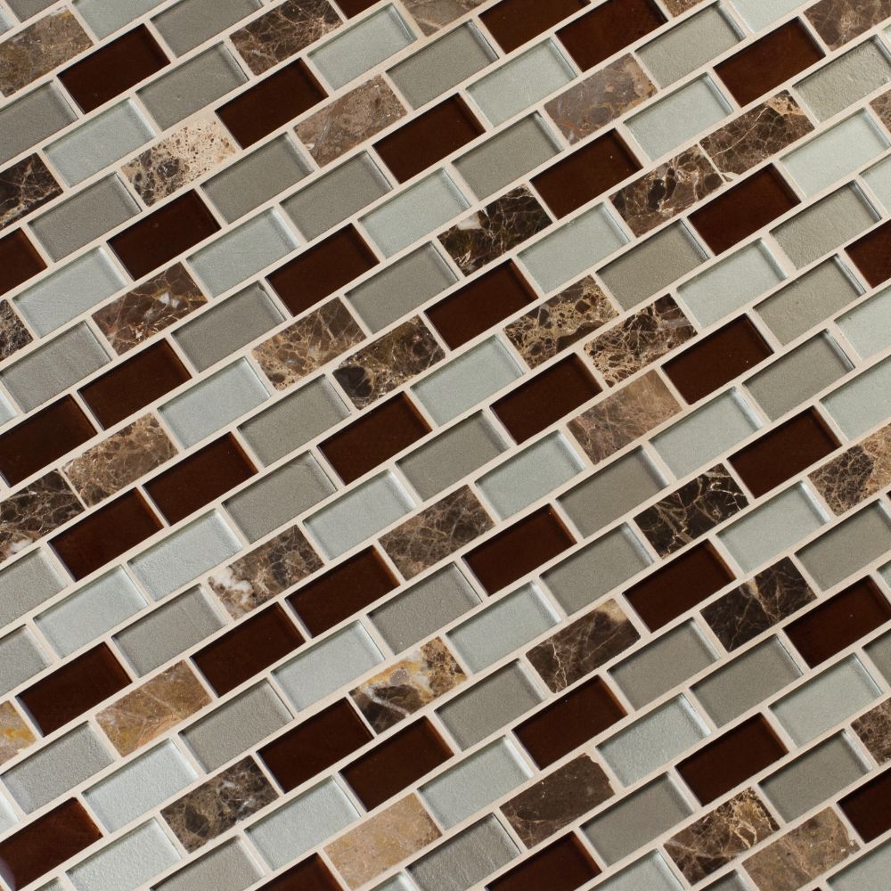 Royal Canyon 1x2x8mm Pattren Blend Mosaic Wall Tile