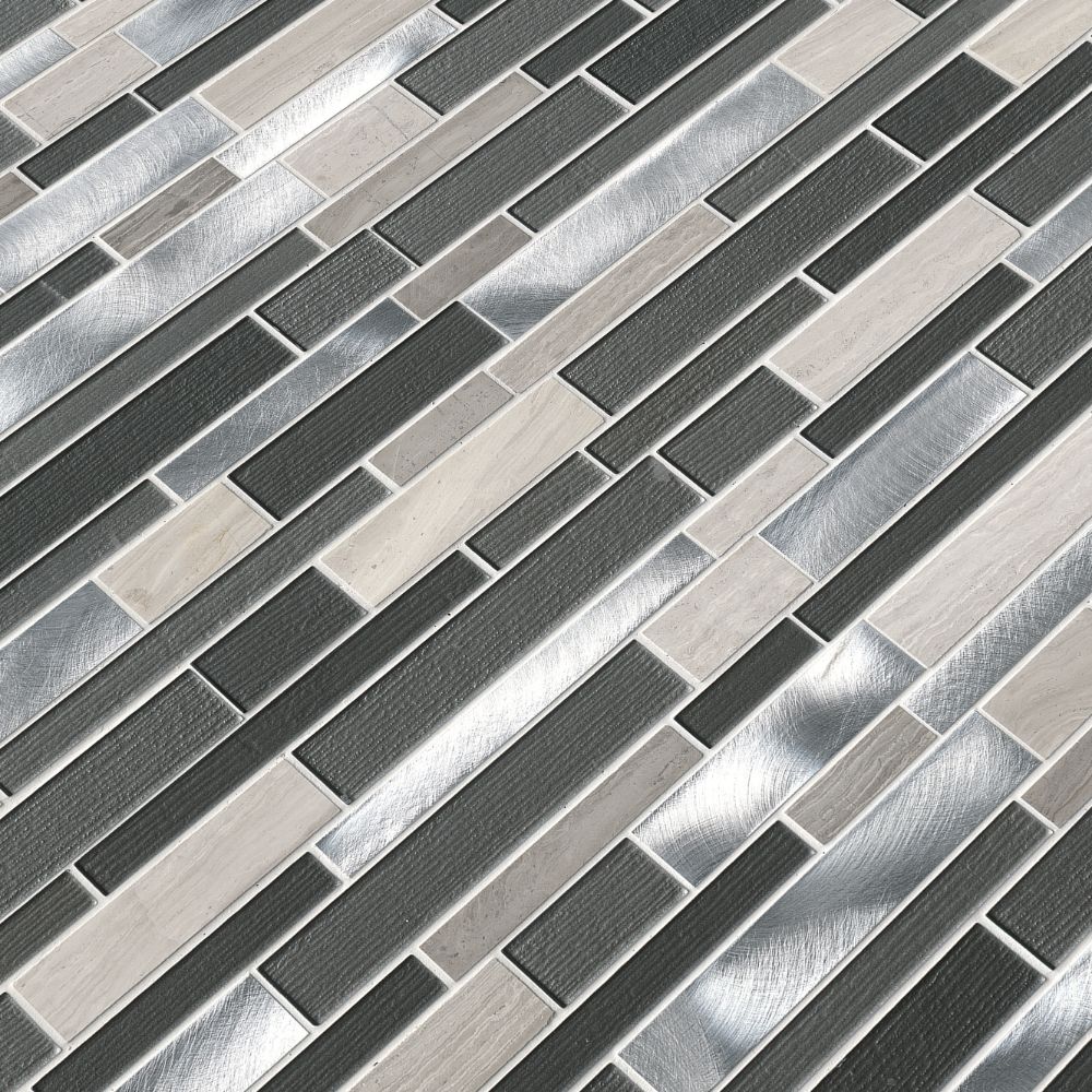 Urban Loft Interlocking Pattern 4mm Glass Wall Tile